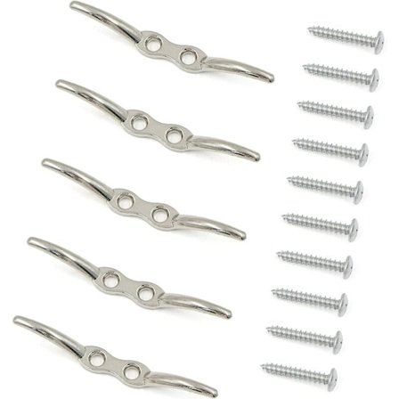 Mastkrok 5 stycken (2-1/2"), rostfritt stål Blind mastkrok Cabl