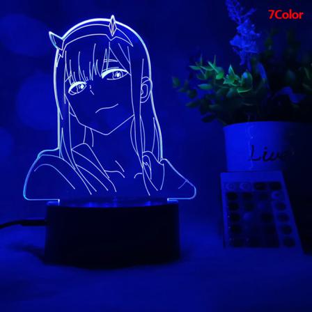 Anime Darling I Franxx Zero Two Anime 3d Led Decor Lamp Fi