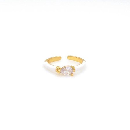 Handgjorda breda ringar Zircon 925 silver gåva