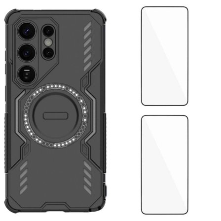 WANLONFENG Mobilskal till Samsung Galaxy S26 Ultra PC TPU DJ Series - Svart