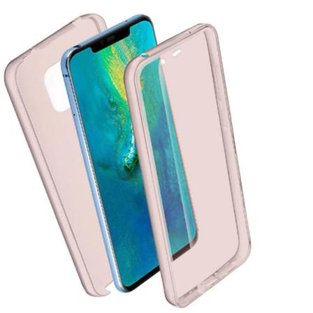 Tpu Mobil-skal För Huawei Mate 20 Pro Silikon Genomskinligt Mobi Rosa Guld