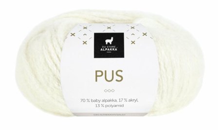 Du Store Alpakka Garn Pus Hvit 4031, 50g