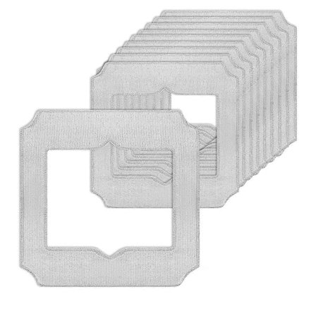 10 stk. erstatningsdeler for Ecovacs Winbot Mini, rengjøringskluter, mikrofiber rengjøringspute