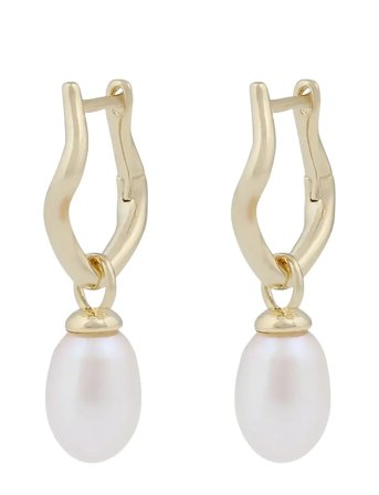 SNÖ of Sweden | Hilma Small Ring Pendant Ear G/White - Onesize | ONE SIZE