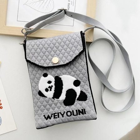 Håndvævet Taske Mobiltelefon Taske GRÅ