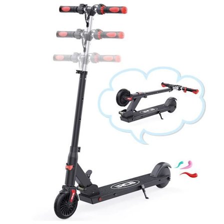 RCB Folding Electric Scooter Lätt justerbar Scooter 150W Motor 5,5 Inch For Kid Svart&Röd