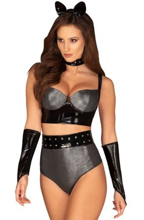 Obsessive Silveria Set L/XL Sexiga underkläder - Blushme.se