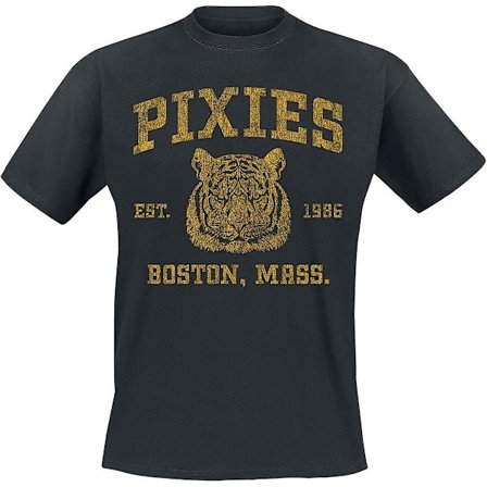 Pixies T-shirt Phys Ed Band Logotyp Est Boston 1986 Män Svart
