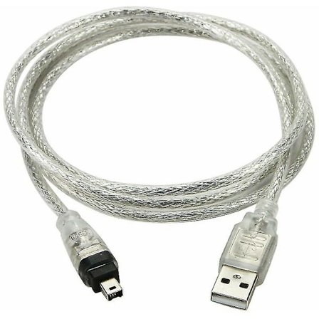 USB hane till Firewire IEEE 1394 4-polig hane iLink adapterkabel för Sony DCR-TRV75E DVBY