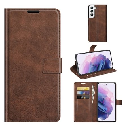 Leather Wallet Samsung Galaxy S22 Brown
