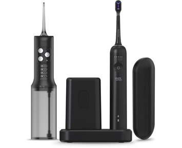 PureSense PSVS500B - Vibrosonic eltandborste med UV-rengörare & flosser