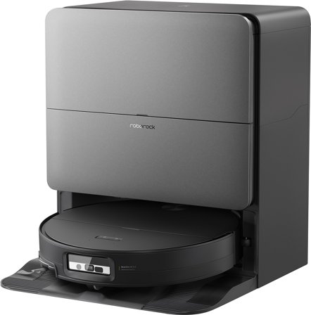 Roborock Saros 20 Sonic Complete Black - Tunn robotdammsugare med vibrerande mopp