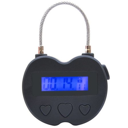 Smart Time Lock LCD Display Time Lock Vandproof USB Genopladelig Midlertidig Timer