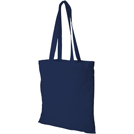 Bullet Peru Bomull Tote 37 x 42 cm Marinblå