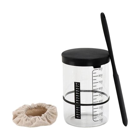 Surdejsglas Sæt Fermenteringsglas Bred Mund Surdejsstarter Beholder