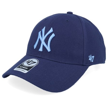 47 Brand - MLB Blau adjustable Cap - New York Yankees MLB Mvp Cap Light Navy Adjustable @ Hatstore
