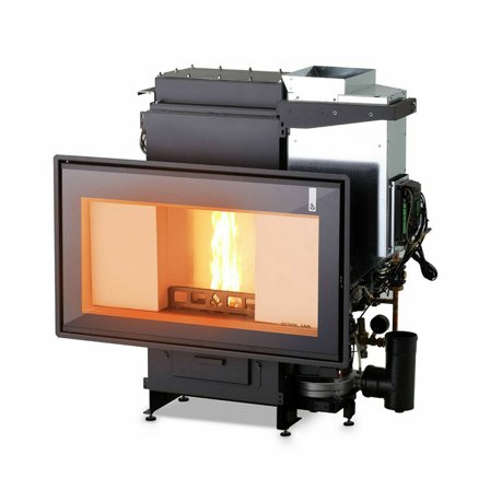 Termocamino Policombustibile Girolami TI SLIM PANORAMA 26 23 kW Idro