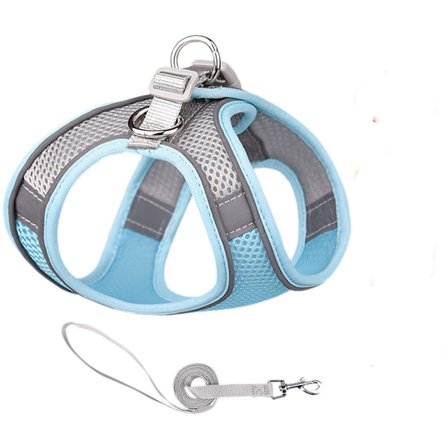 Promenad hundsele och koppel set - sommar hundväst, super b