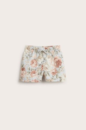Newbie | Blommiga badshorts Blå 86/92 | Blå