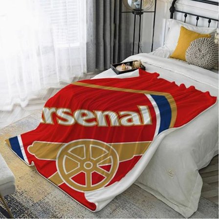 Arsenal F.c. Erittäin pehmeät mikrofleecetäkit kotiin, sohvalle, sänkyyn, kodikkaat, lämpimät, kevyet, kaikkiin vuodenaikoihin, lahjakoristeet, 3D-