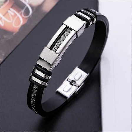 Oveallgo Sugarfirm Titanium Armbånd Rustfritt Stål Elektropletterte ArmbåndZZ10