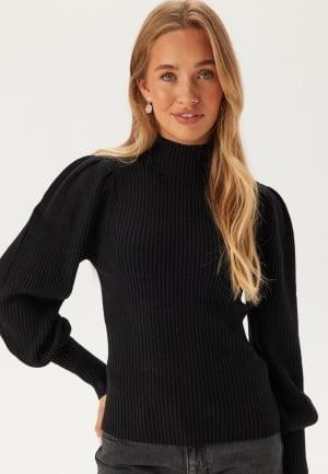 ONLY Onlkatia Highneck Pullover Black XL Black Strikkegensere Dam