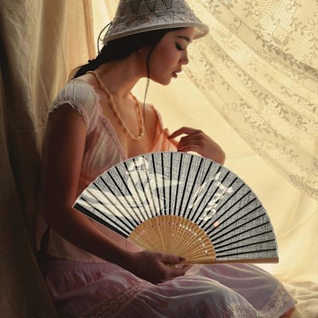 1 stk Japansk Stil Bambus Foldbar Fan Dansende Håndholdte Fans Hjemme Dekoration