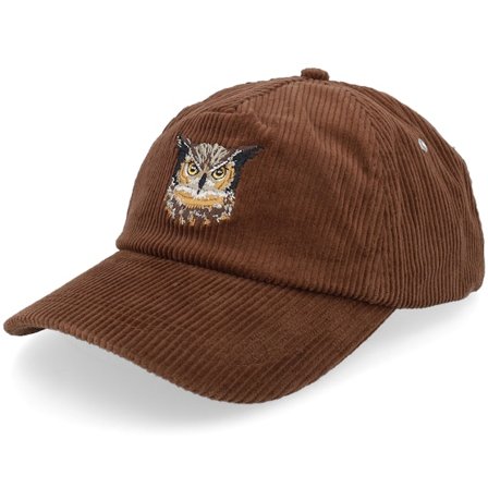 Upfront - "Redes " unconstructed Boné - Corduroy Baseball Cap Dark Brown Dad Cap @ Hatstore