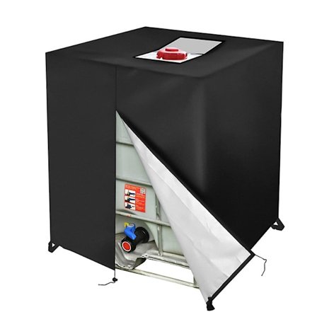 Suojapeite IBC-vesisäiliölle 1000 L - Vedenpitävä UV-suojattu pressu 1000 litran säiliölle