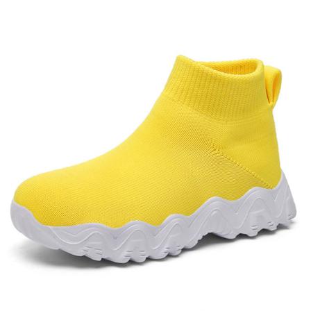 Platta Sneakers För Barn Med Rund Tå