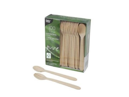 PAPSTAR Bestick kaffesked FSC 11cm 100/fp - Lyreco - Kök och servering > Engångsartiklar > Engångsbestick