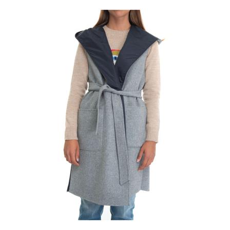 Max Mara Weekend Ornati longline waistcoat Grå, Dame Vest