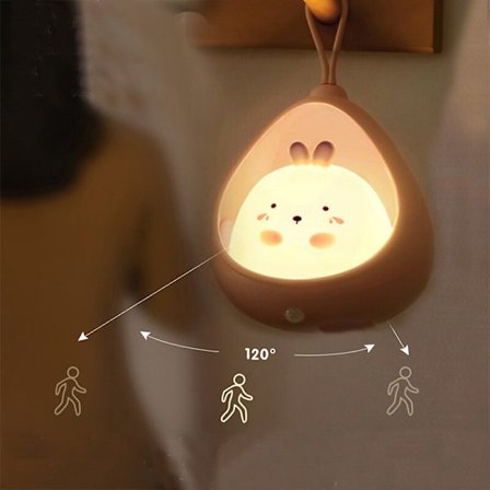 Automatisk induktion nattljus sömn 2 lägen white cat