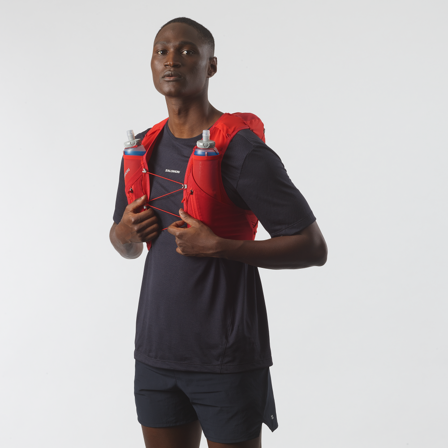 Salomon - Unisex Running Pack Adv Skin 12 Set - Flame Scarlet / Haute Red