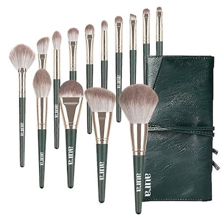 Professionel Makeup Brush Collection, Makeup Brushes 14stk Premium Makeup Brushes Set Komplette Kosmetik Brush Collection til Foundation Blending 