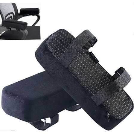 Erittäin paksut tuolin käsinojatyynyt kyynärpäätyyny paineen lievitykseen toimistotuoli pelituoli käsinoja muistivaahtomuovilla käsinojatyynyt 2-