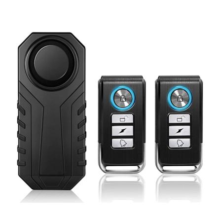 Elecpow Cykelalarm Trådløs Fjernbetjening Elektrisk Scooter Cykel Tyverialarm 113dB Vandafvisende Motorcykelalarmsystem 1 Set-2 Black Alarm