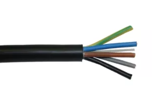 TECCON Tec-Flex kabel 5G1,5mm² sort (metervare)