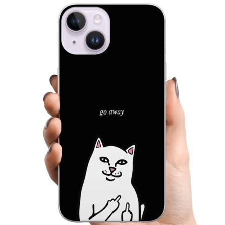 Apple iPhone 15 TPU Mobilskal Meme! Katt