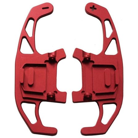 2 stk. Røde ratgearskiftepadleforlængere til GOLF R GTD GTE MK7 7 2014-19