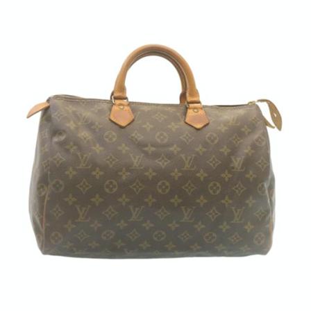 Louis Vuitton Vintage, Pre-owned Speedy 35 Monogram Handbag Bruin, Dames, Maat:ONE Size