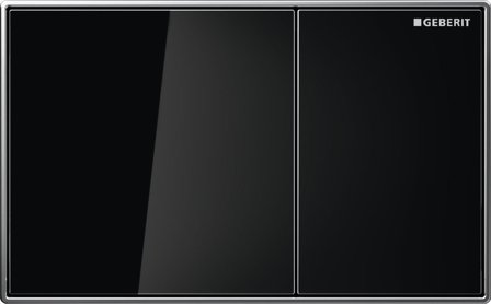 Geberit Omega60 Spolplatta för dubbelspolning Svart, Badrum