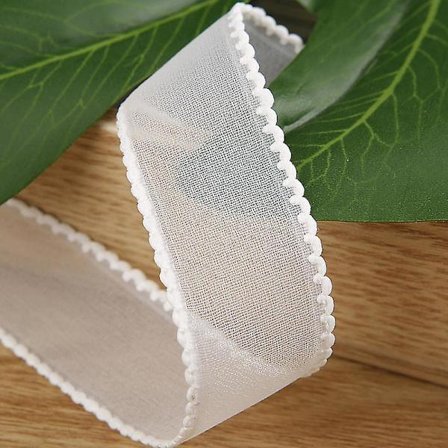 5 Ruller Tyll Chiffonbånd Satengbånd Transparent Chiffonbånd For Innpakning Dekorering Valentinsdag Bryllup Bursdag Bukett Garland (10 Yard)