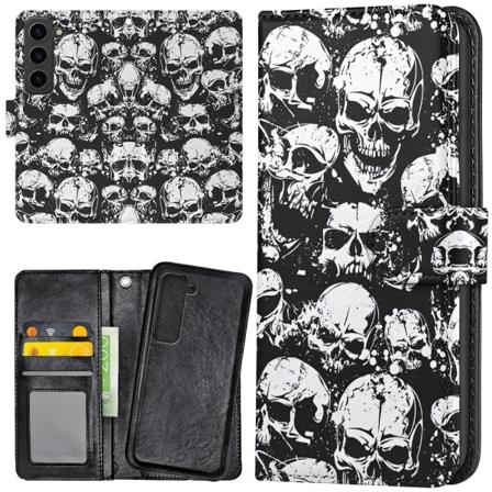 Samsung Galaxy S23 - Lommebok Deksel Skulls