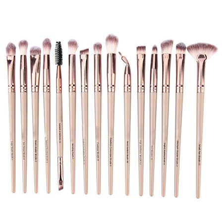 15 stk. Professionelle Makeup Pensler Sæt Skønhed Øjenskygge Pensler Værktøjssæt