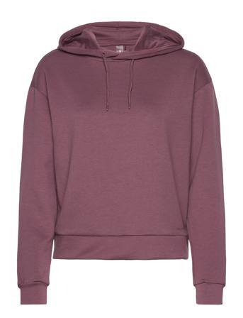 Onplounge Ls Hood Sweat Noos Hettegenser Genser Burgunder Only Play*Betinget Tilbud