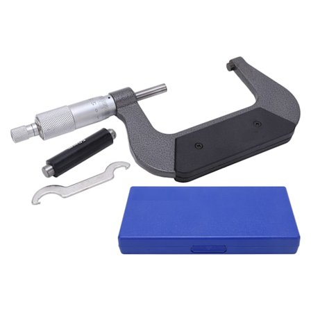 Mikrometer Stabil Legering Overflate Nøyaktig Måling Bærbar Mikrometer Kaliper Tykkelsesmåler 50-75/0.01mm