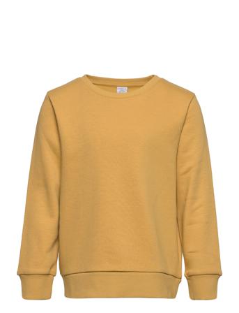 Sweater Basic Sweatshirt Trøje Gul Lindex