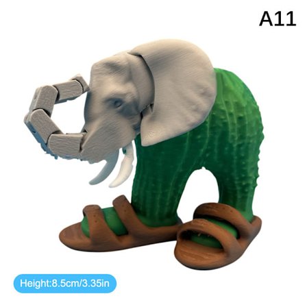 Italiensk Brainrot Legetøj 3D Printet Dukke Tung Tung Sahur Figur Tra