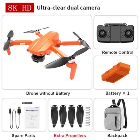 Mini GPS 5G Drone med 4K elektrisk kamera RC 4K Fly sammenleggbar modell Gave Voksne Barn Profesjonelt Quadcopter